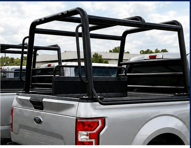 Pickup Ford F-150 equipada con roll bar tipo comando fabricado por DECASGYM